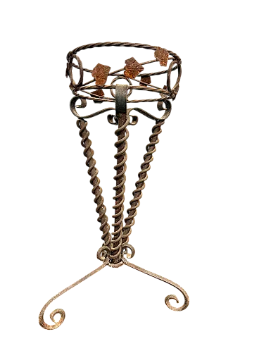 Porta vaso in ferro battuto Liberty, primi '900