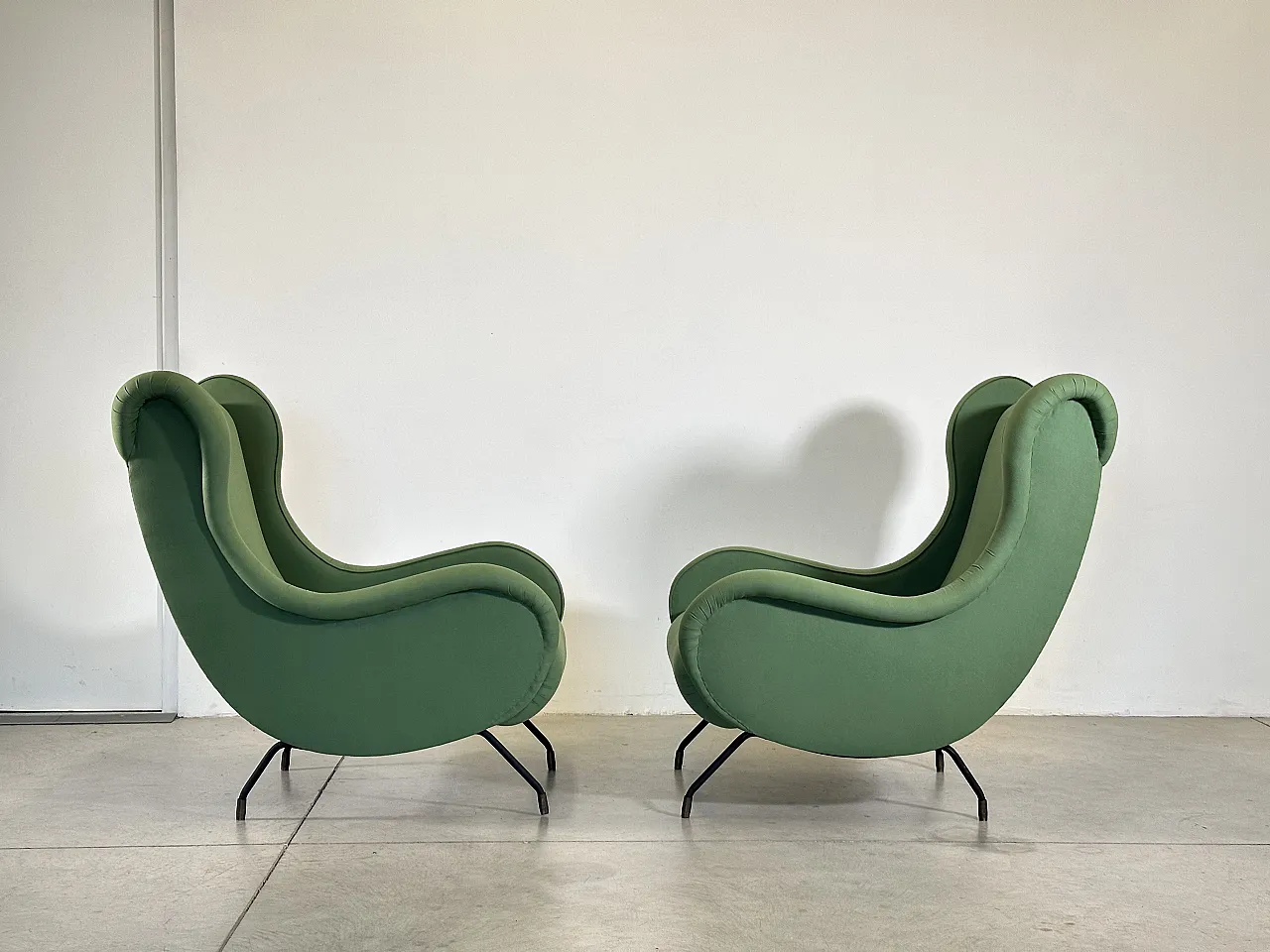 Pair of armchairs in Marco Zanuso style, 50s 2