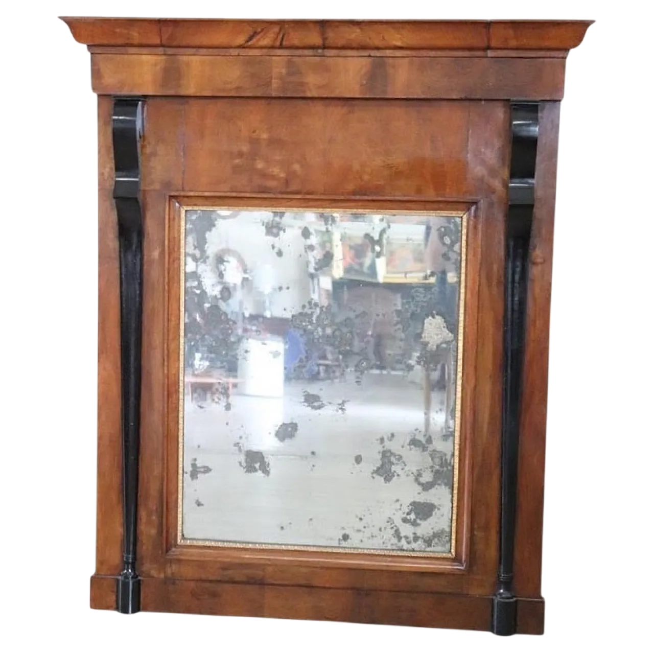 Specchiera antica in legno di noce, primi '800 13