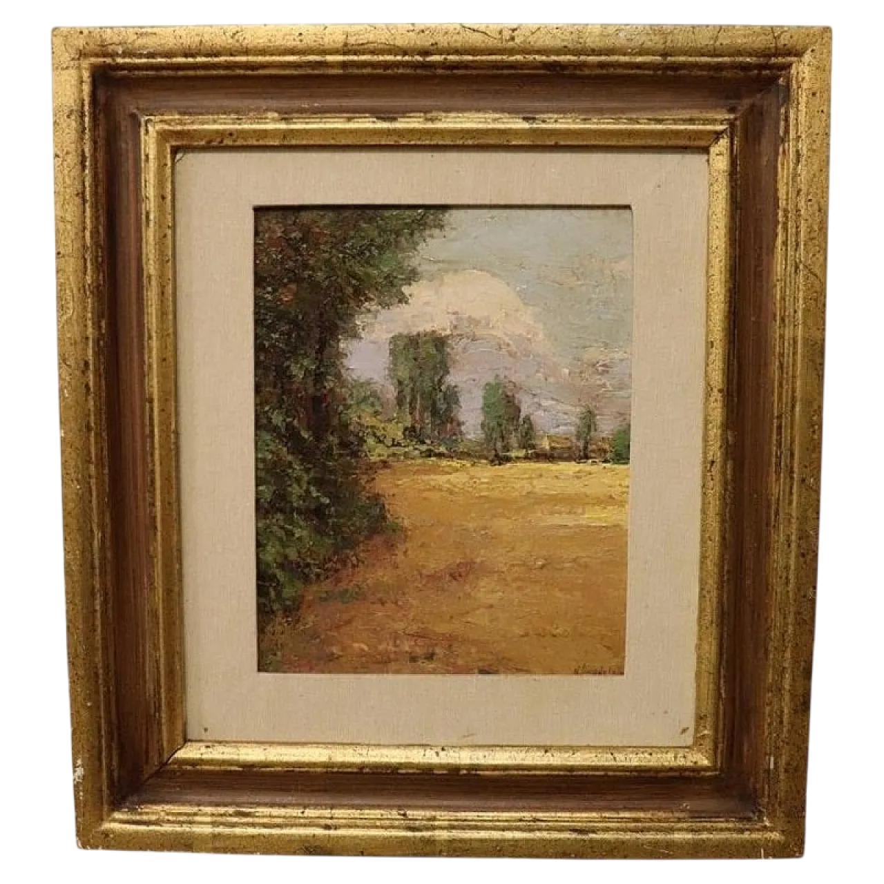 Dipinto olio su cartone reca la firma N. Chianese, '900 12