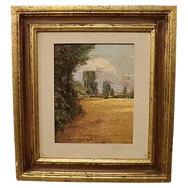 Dipinto olio su cartone reca la firma N. Chianese, '900