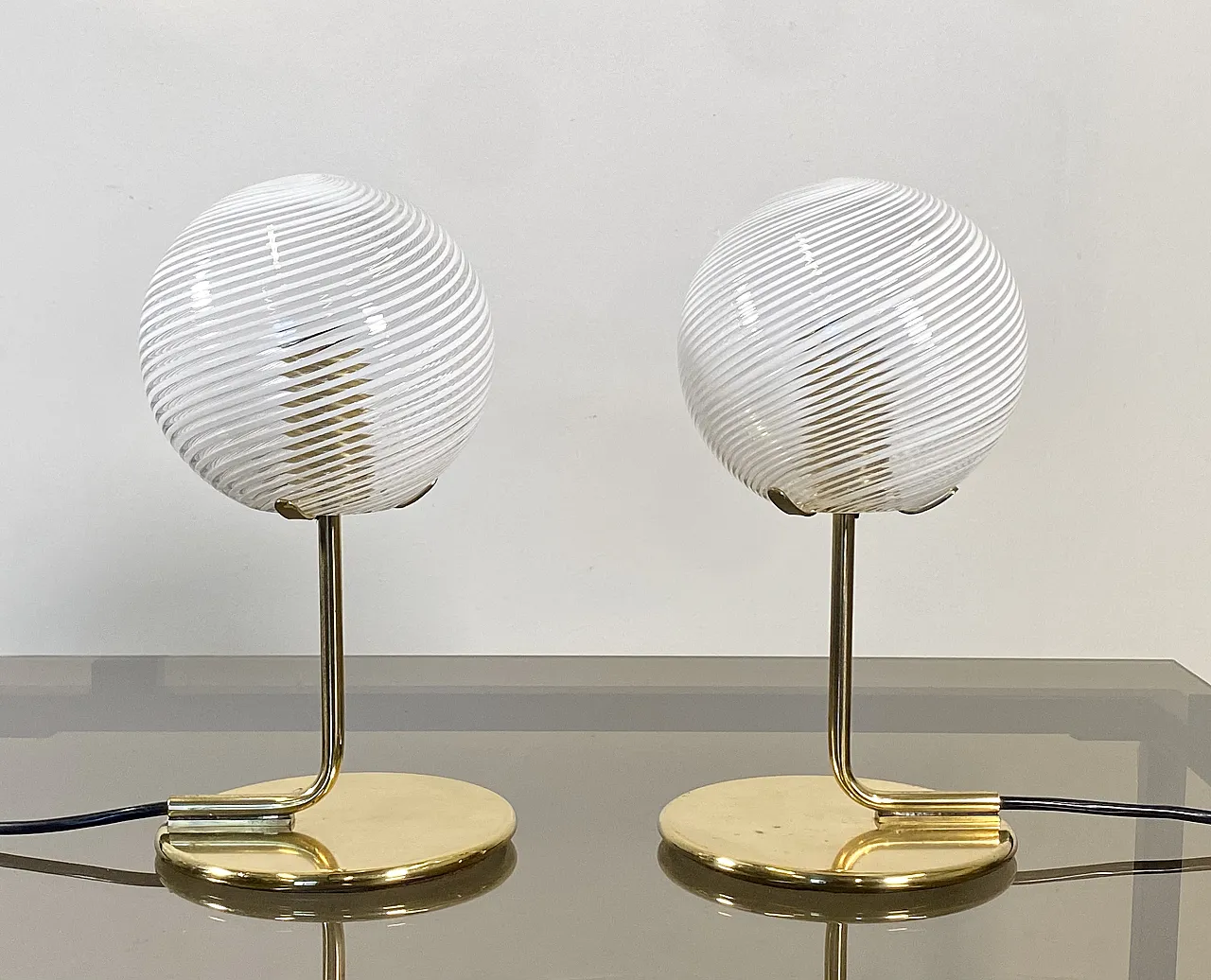 Pair of table lamps,  70s 1