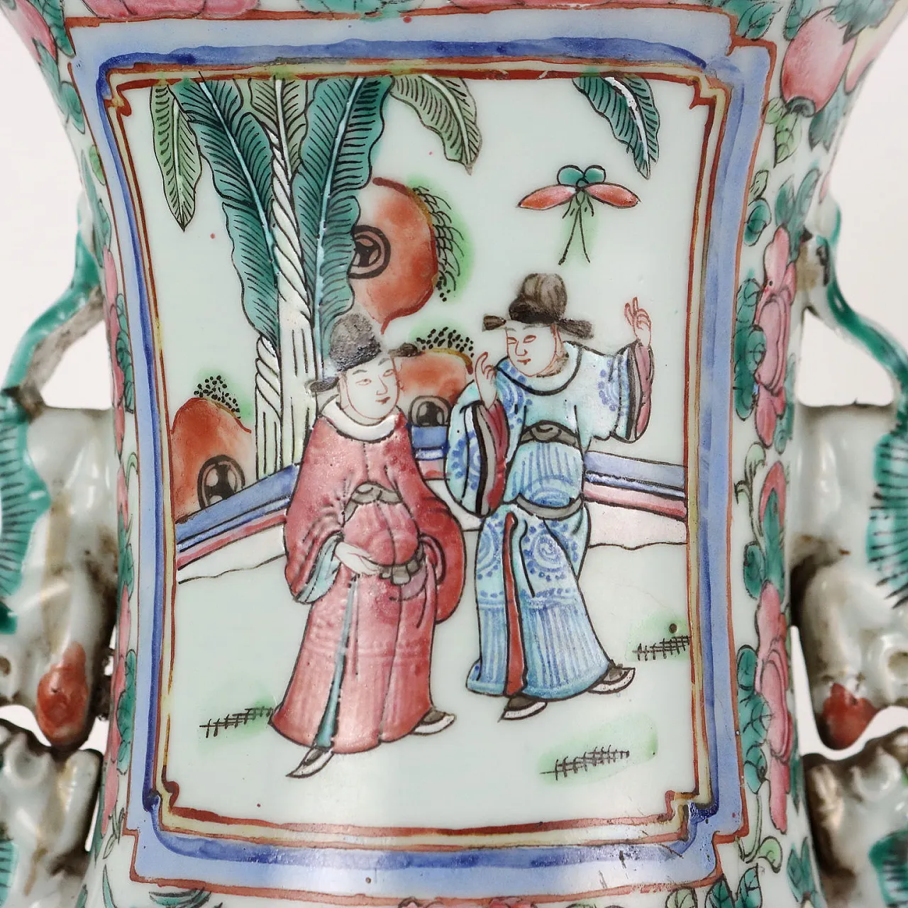 Canton baluster vase, mid-20th century 3