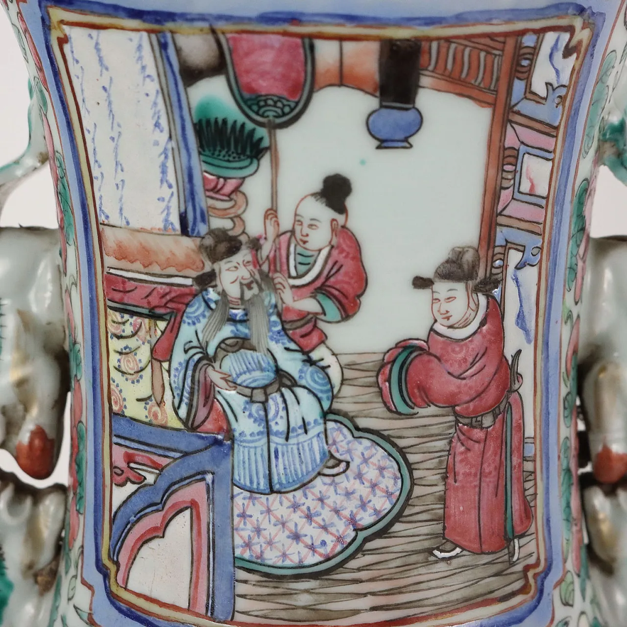 Canton baluster vase, mid-20th century 7