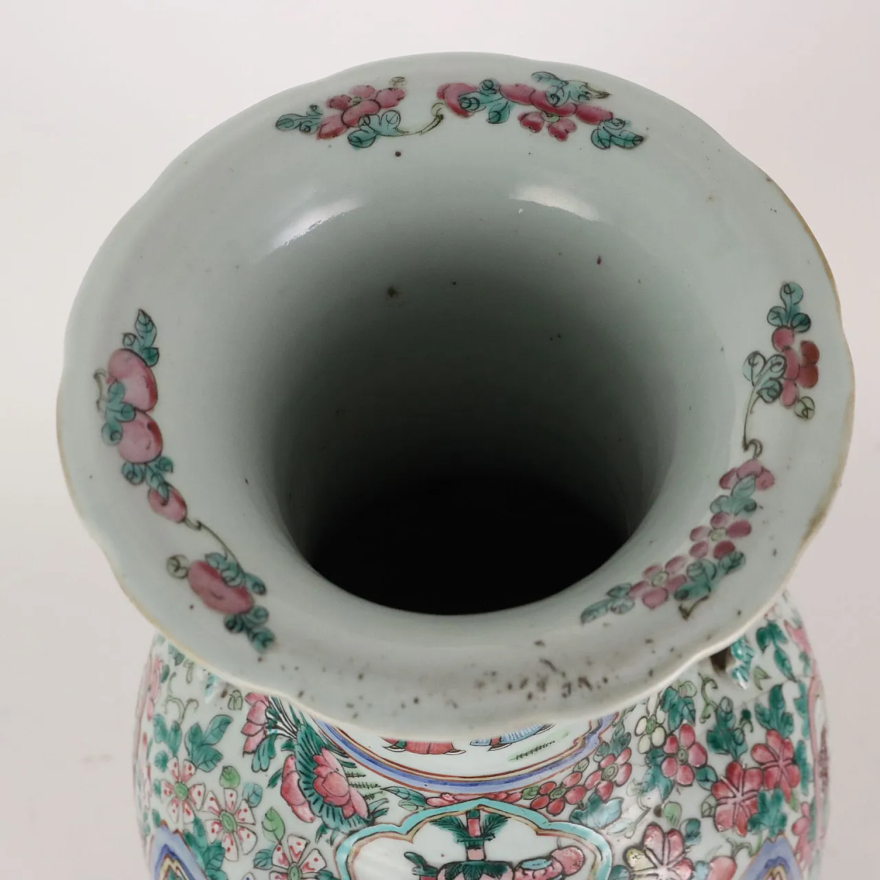 Canton baluster vase, mid-20th century 9