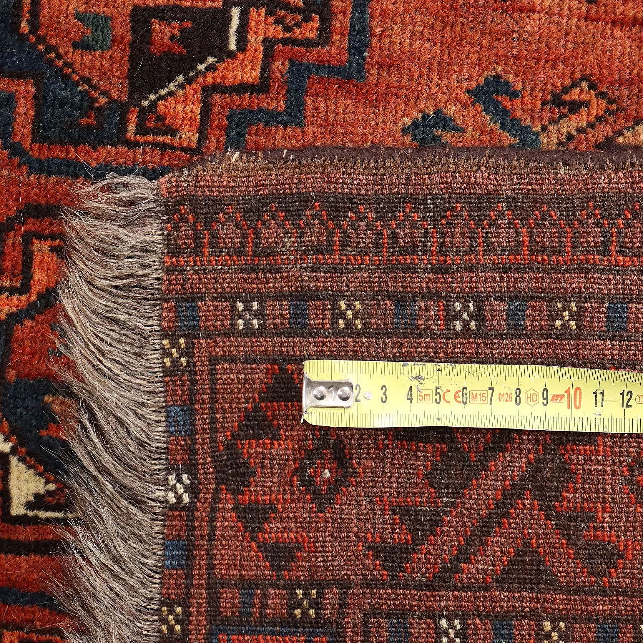 Tappeto Bukhara in cotone e lana, fine '900 7