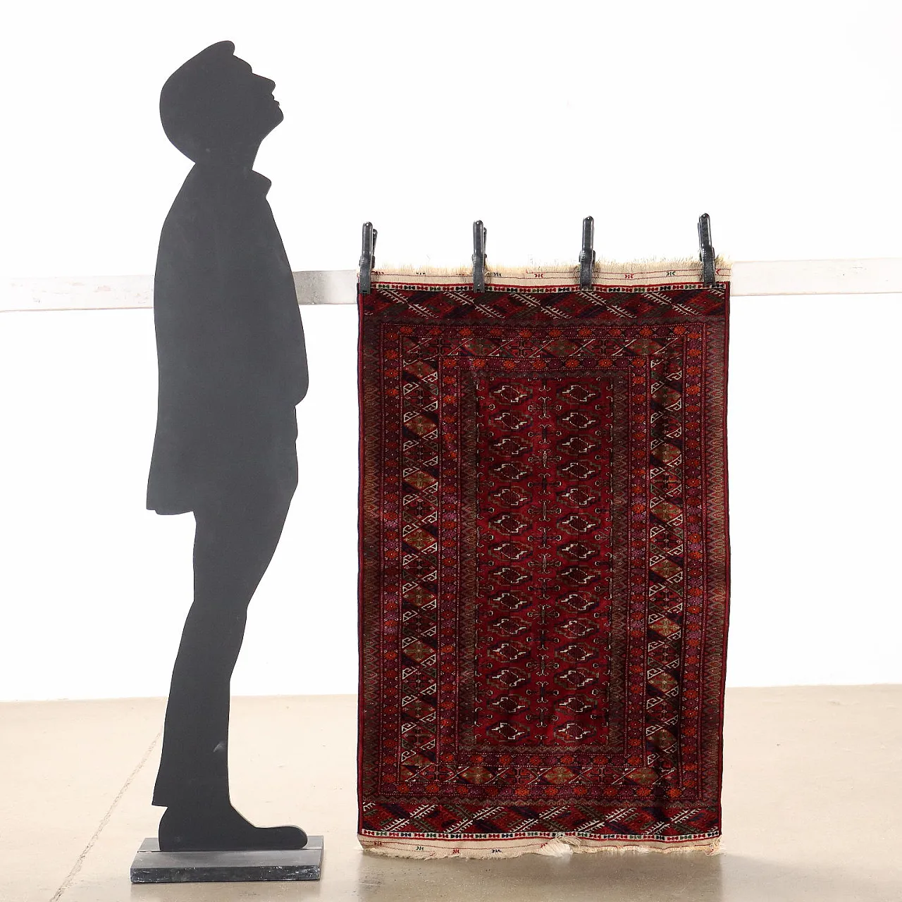 Tappeto Bukhara in lana, fine '900 2