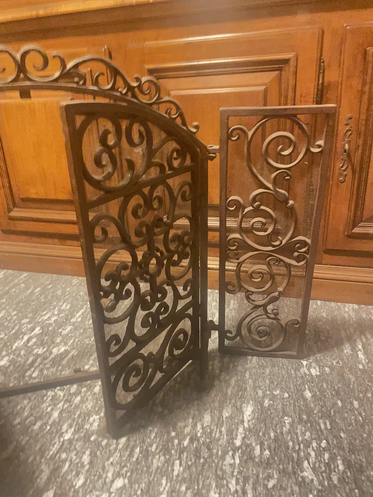 Wrought iron parascintille, 90s 1