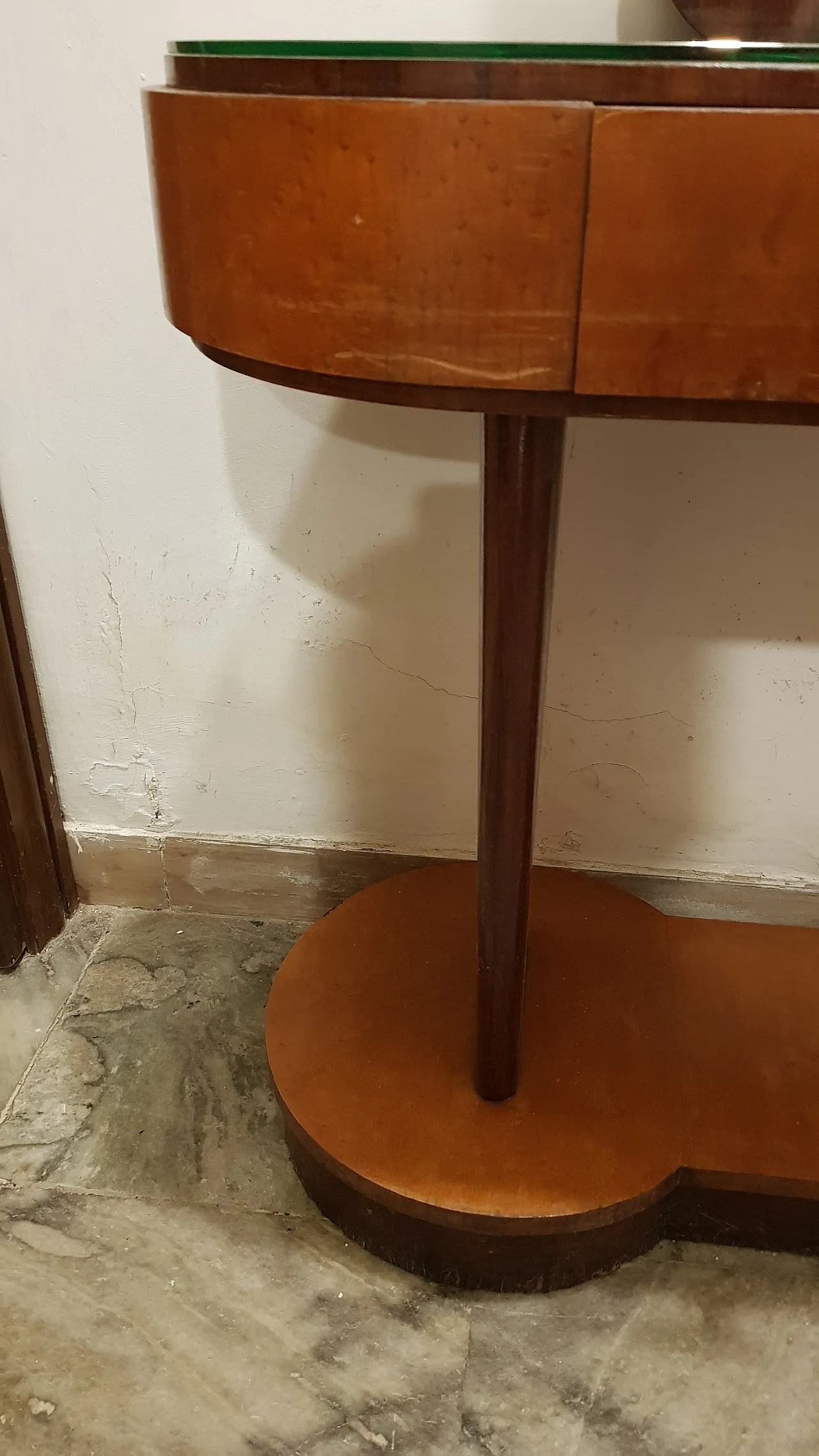 Consolle con specchiera Art Deco, anni '30 7