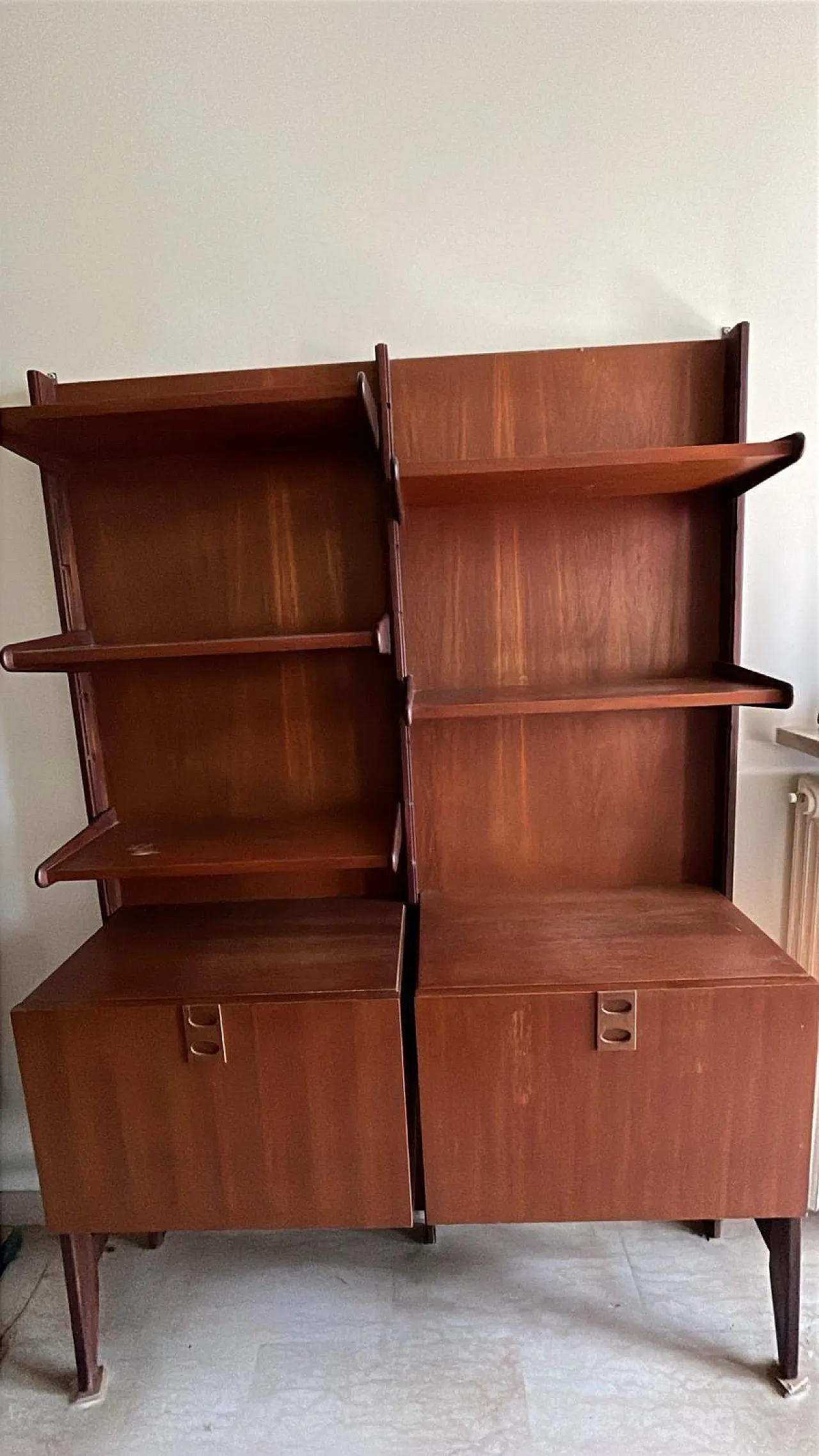 Libreria in legno teak, anni '60 1