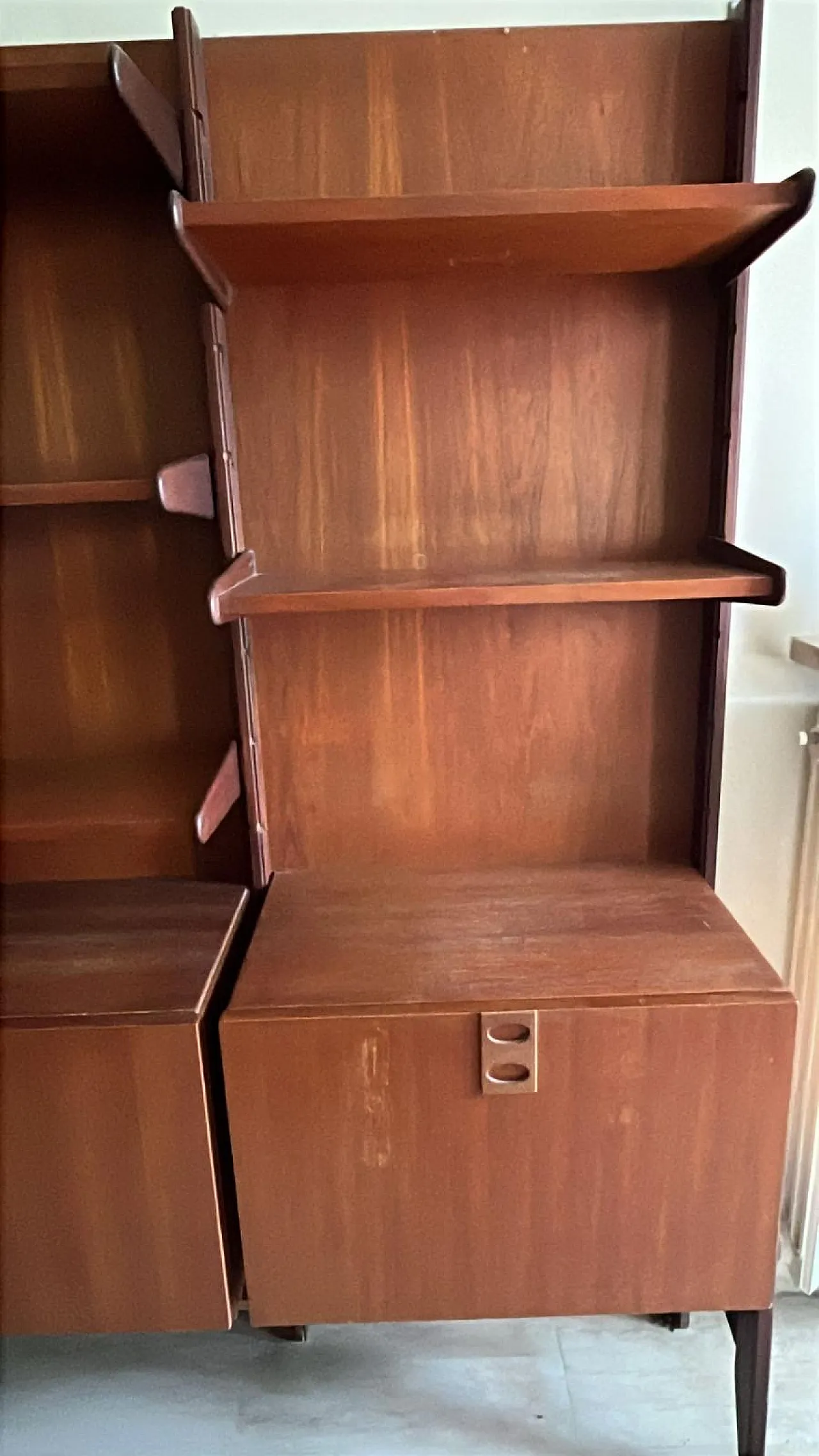 Libreria in legno teak, anni '60 4