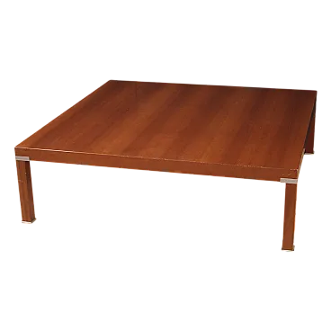 Cherry wooden design table, 80s