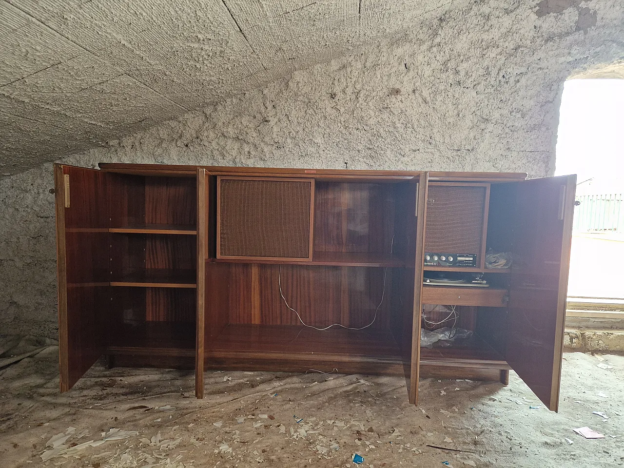 Mobile da Salotto Anomina Castelli con Impianto Musica, anni '50 2