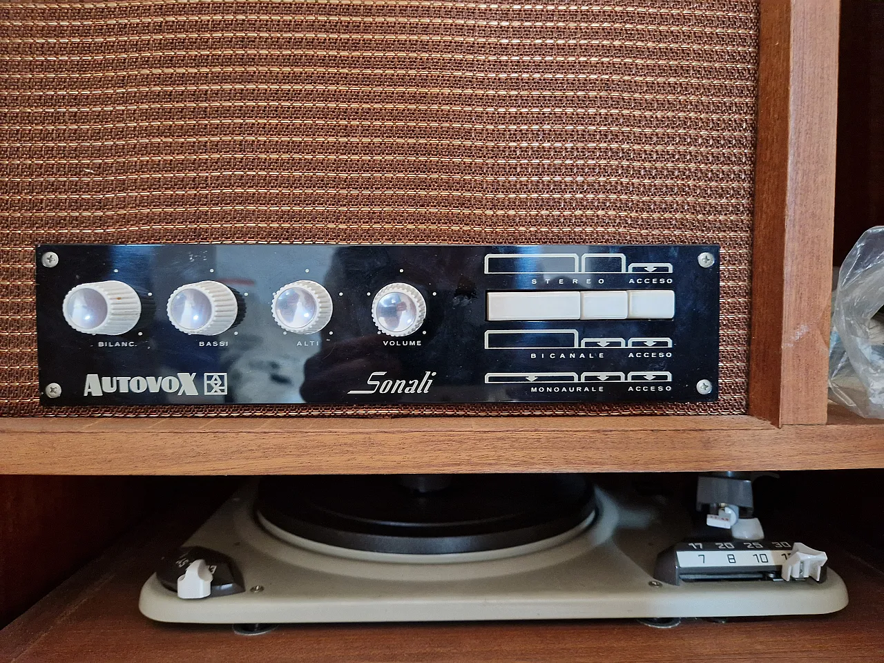 Mobile da Salotto Anomina Castelli con Impianto Musica, anni '50 4