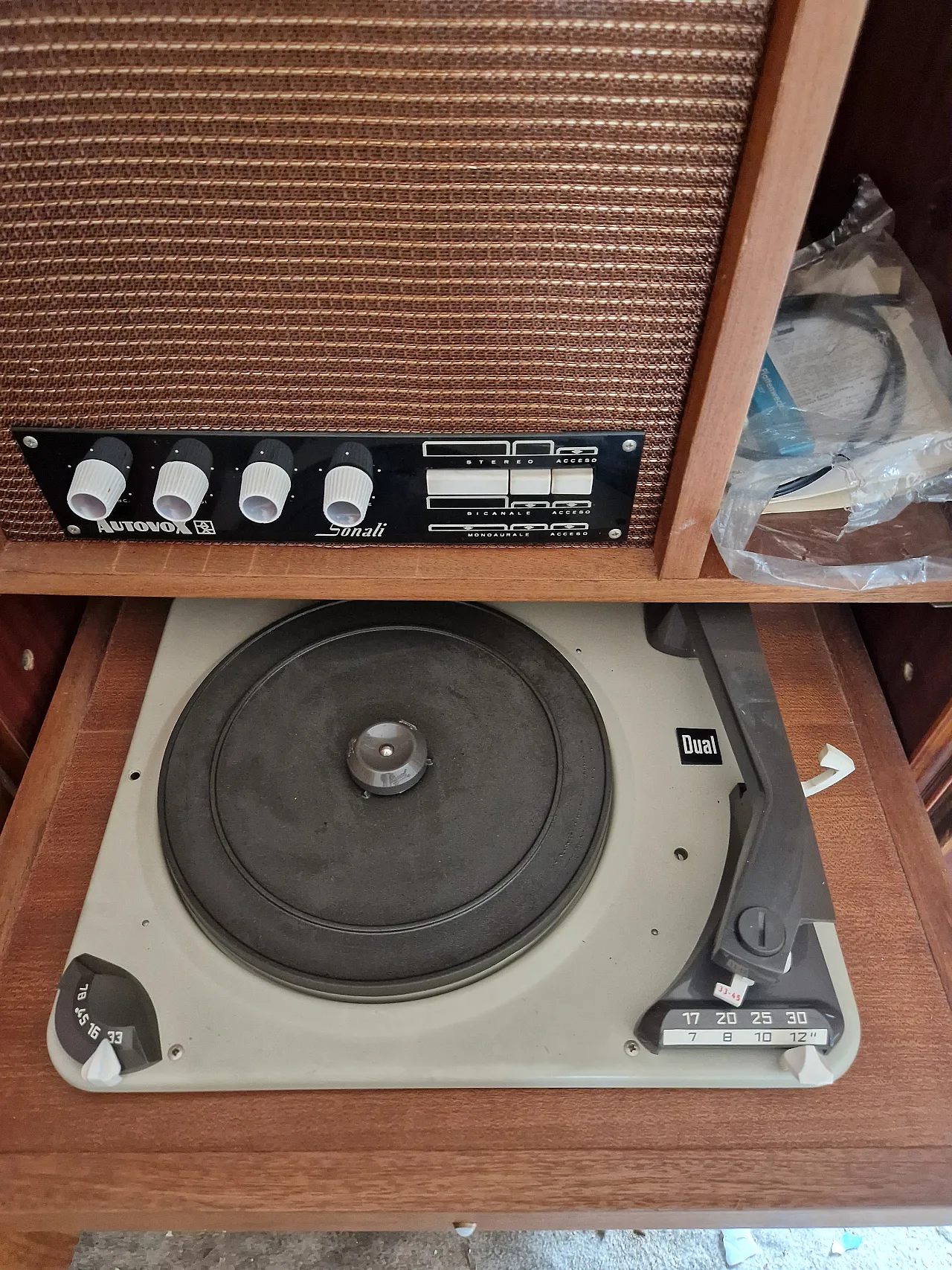 Mobile da Salotto Anomina Castelli con Impianto Musica, anni '50 5