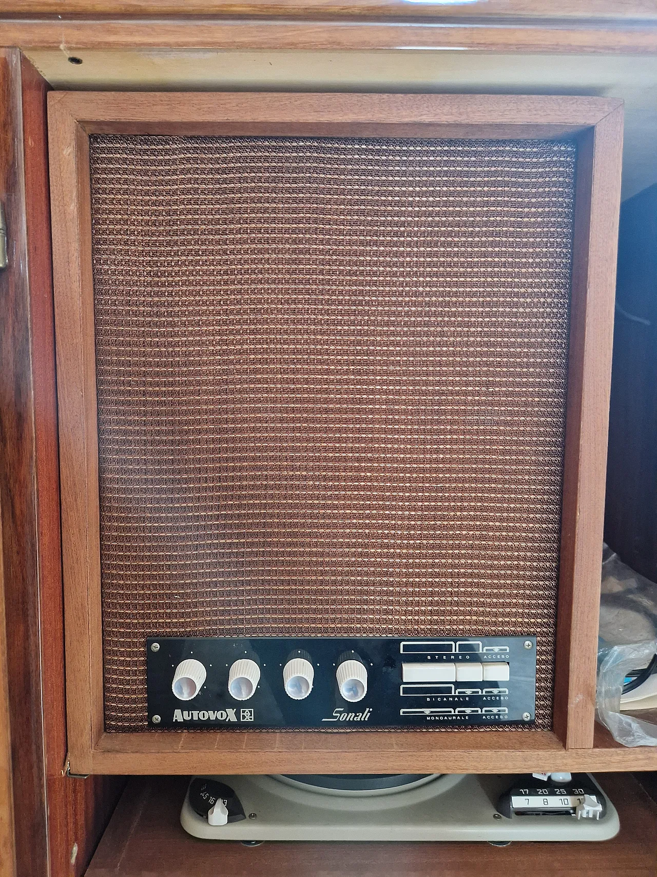 Mobile da Salotto Anomina Castelli con Impianto Musica, anni '50 7