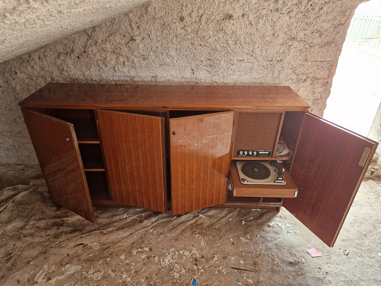 Mobile da Salotto Anomina Castelli con Impianto Musica, anni '50 9