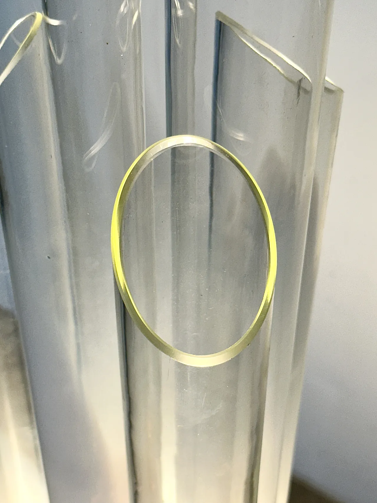 Board of photo in Mulated Glass in the Style of Fontana Arte 60s 7