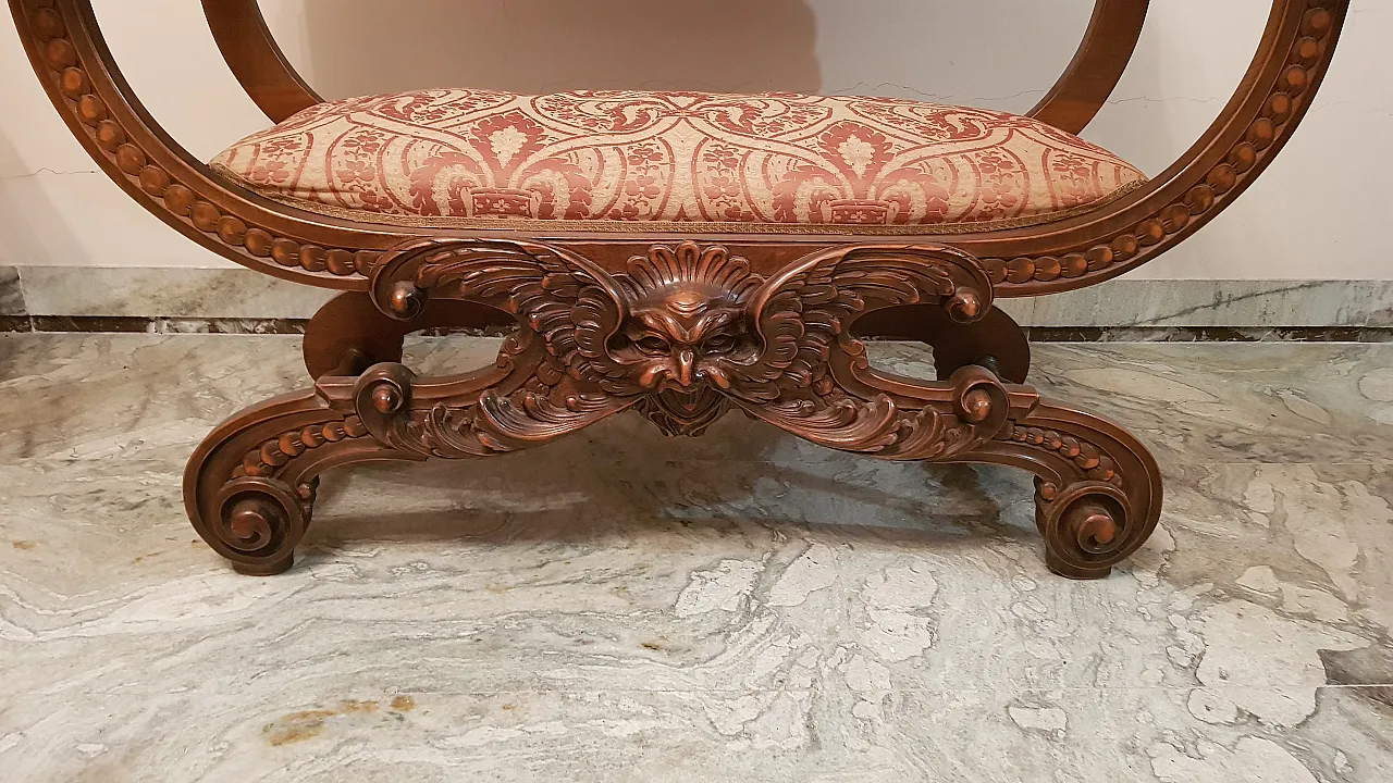 Salotto stile Savonarola neorinascimentale, anni '70 9