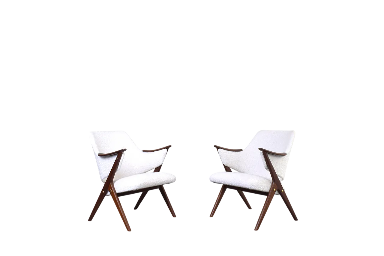 Pair Mid-Century Teak Armchairs Knott from Brunstad Møbelfabrikk, 60s 17