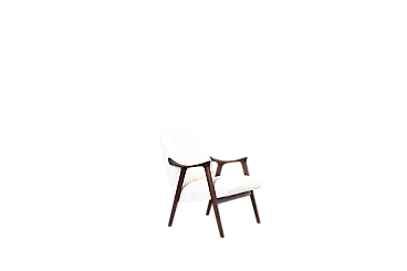Tenor” Teak & Boucle Armchair from Møre Lenestolfabrikk, 60s