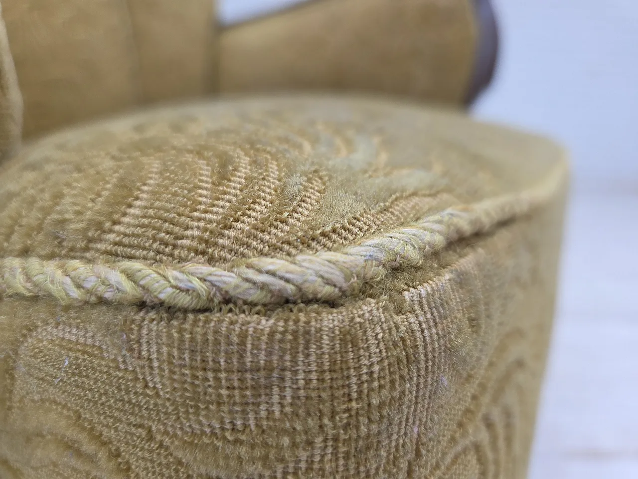 Danish design armchair with original fabric, 1960s 4