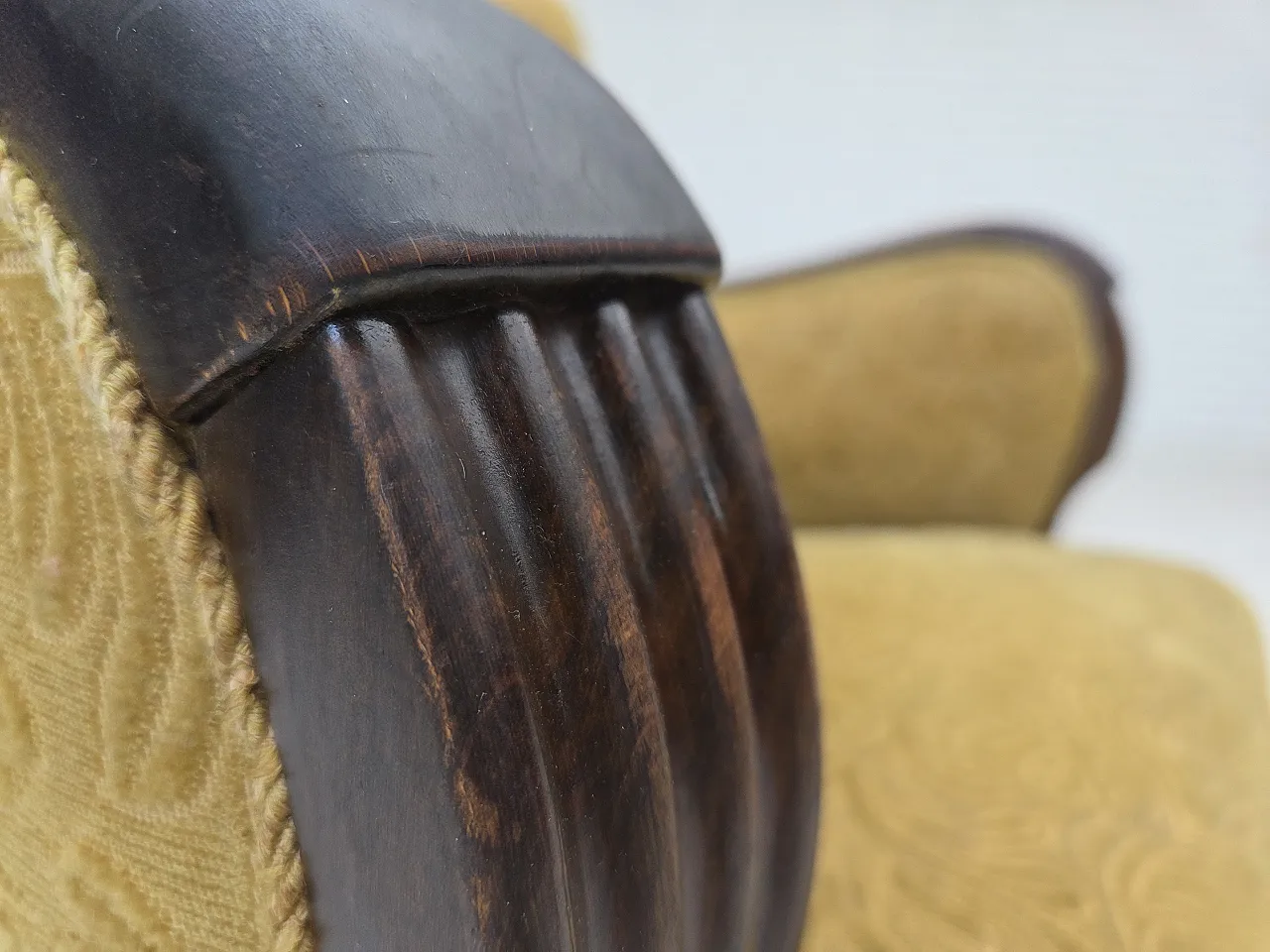 Danish design armchair with original fabric, 1960s 5