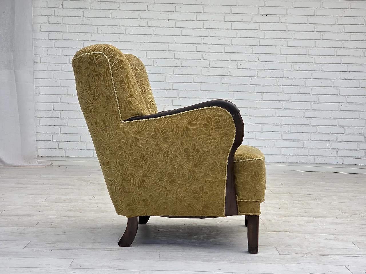 Danish design armchair with original fabric, 1960s 13