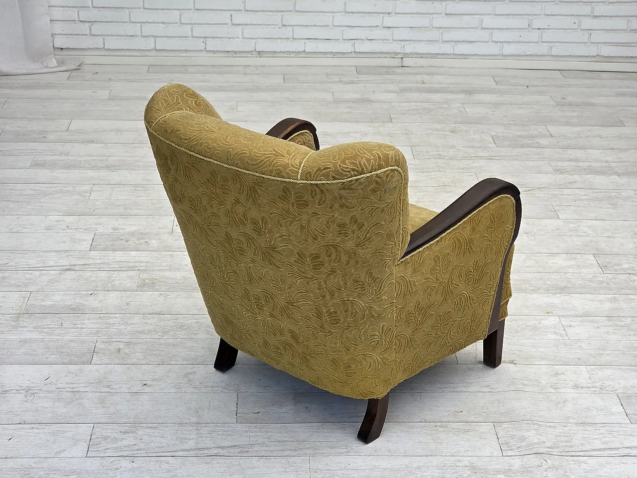 Danish design armchair with original fabric, 1960s 15