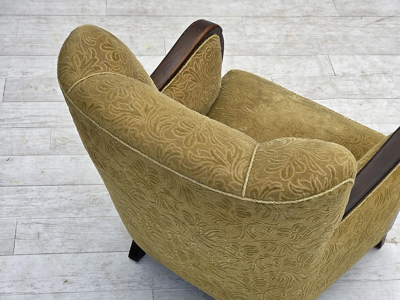 Danish design armchair with original fabric, 1960s 16