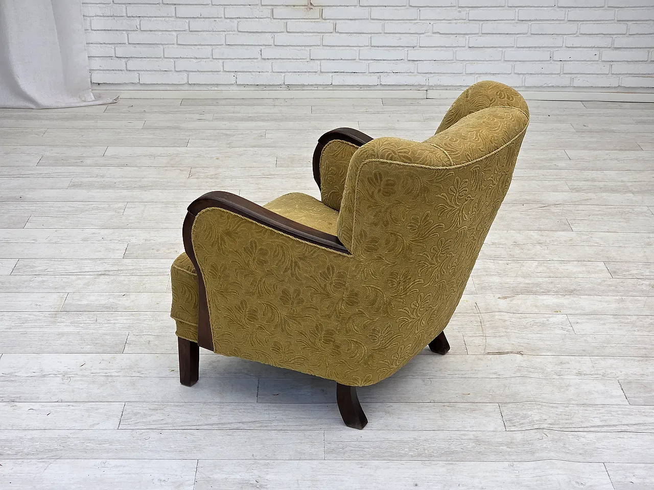 Danish design armchair with original fabric, 1960s 19