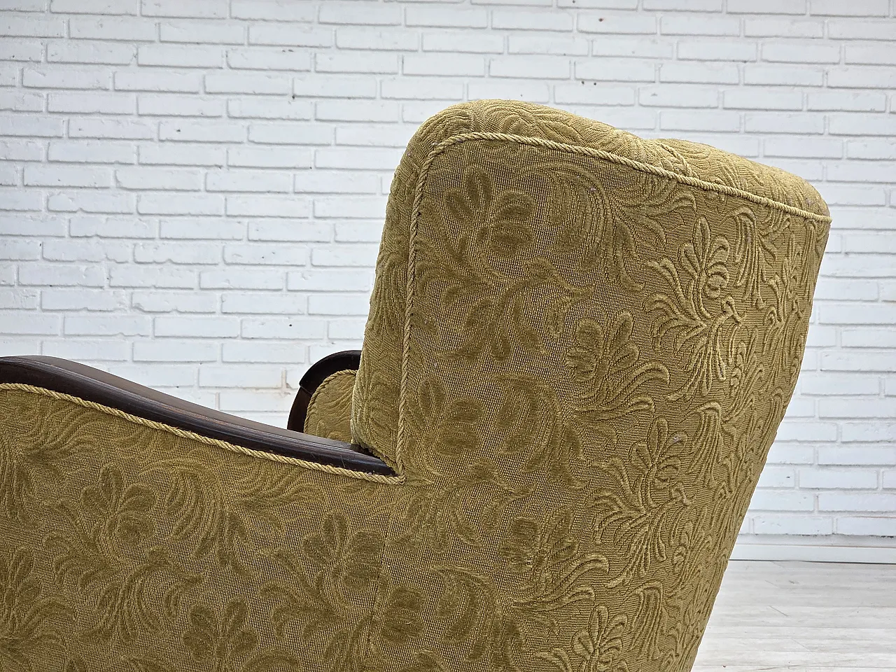 Danish design armchair with original fabric, 1960s 20
