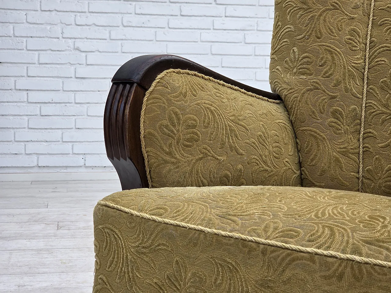 Danish design armchair with original fabric, 1960s 23