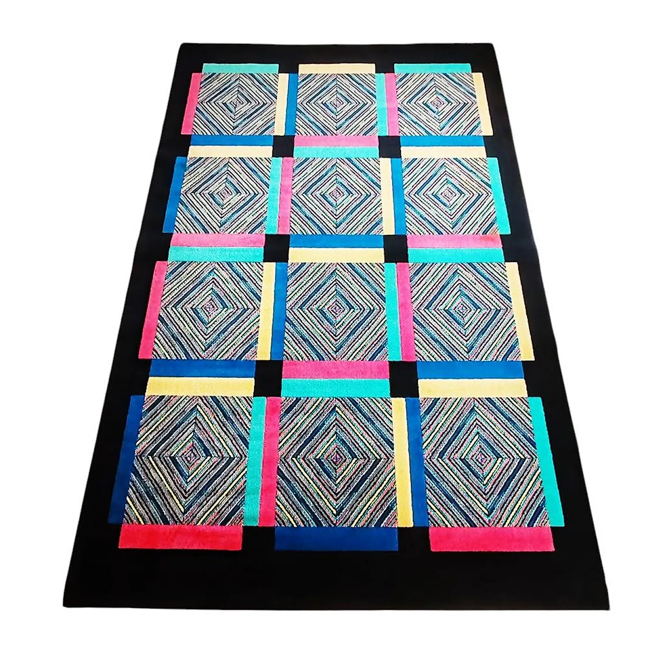 Tappeto geometrico di Missoni per T&J Vestor, anni '80 2