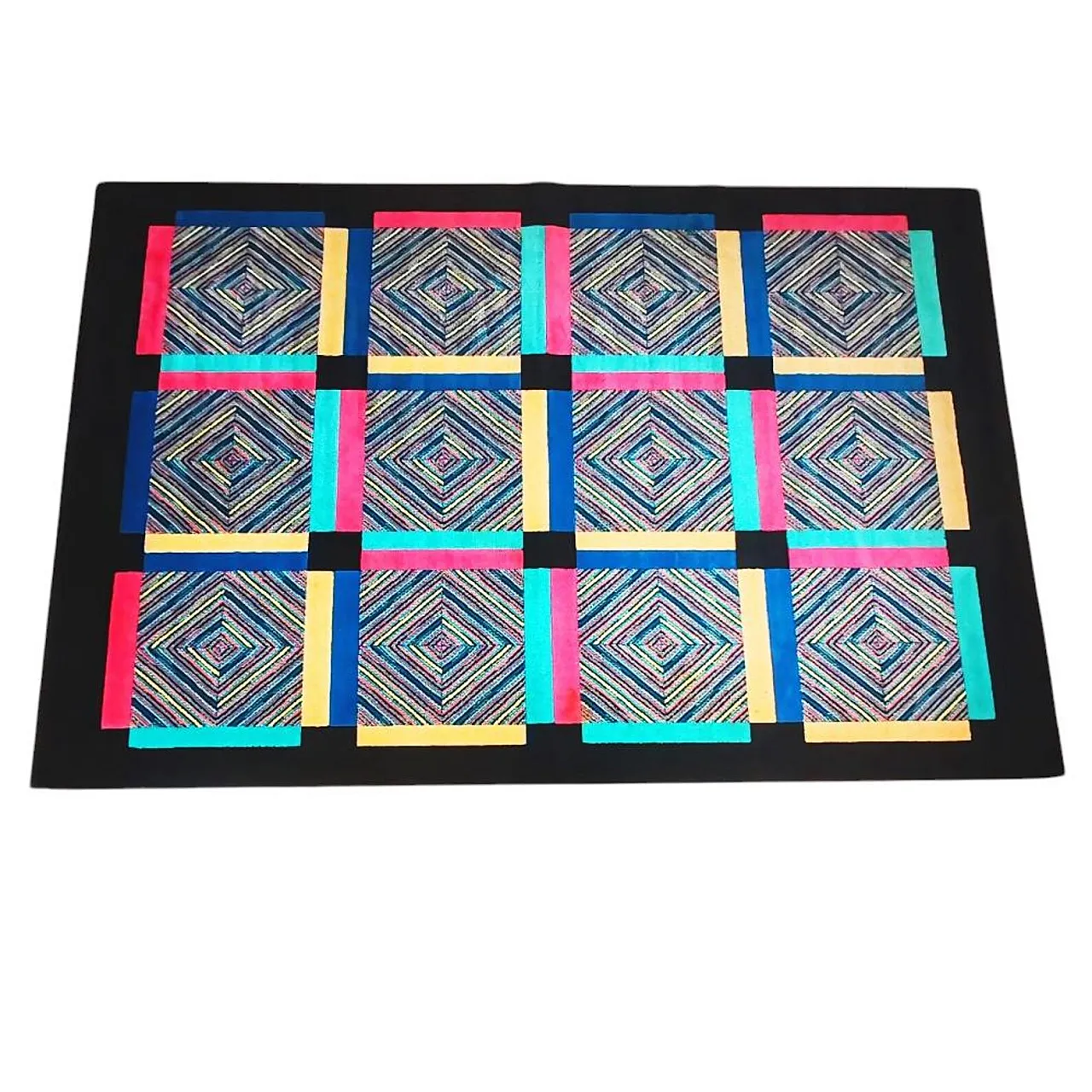 Tappeto geometrico di Missoni per T&J Vestor, anni '80 5