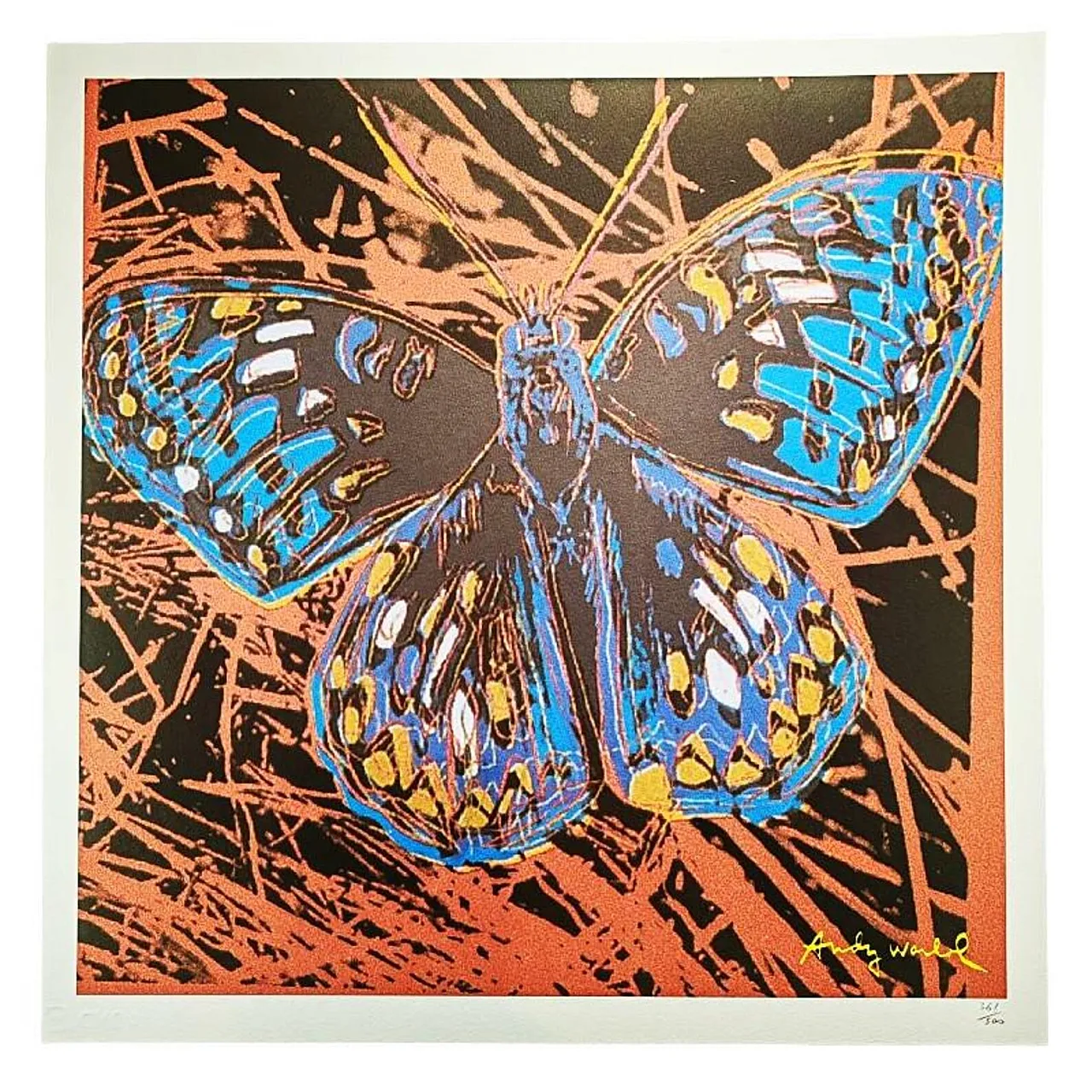 Andy Warhol, Butterfly, litografia da CMOA, anni '80 1