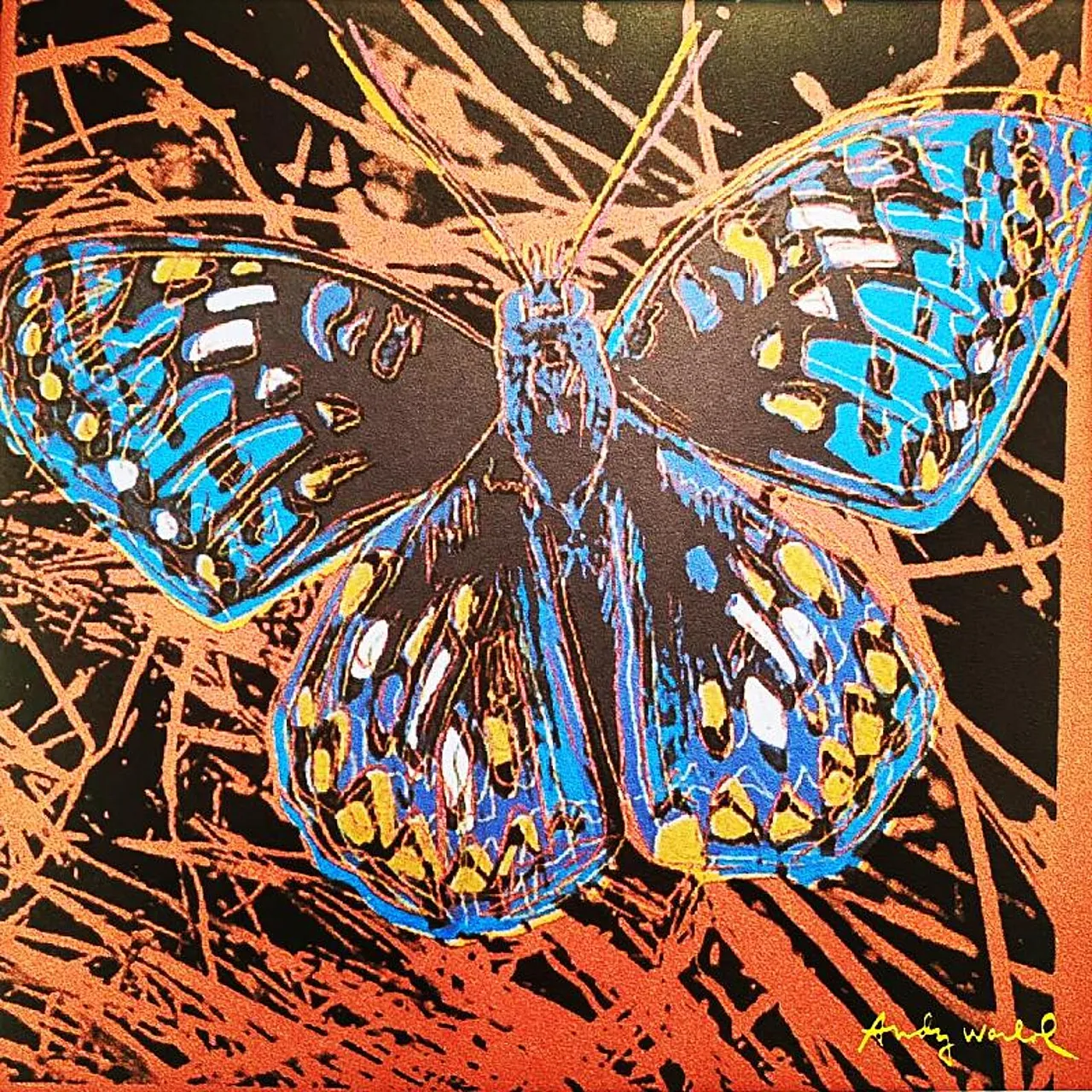 Andy Warhol, Butterfly, litografia da CMOA, anni '80 3