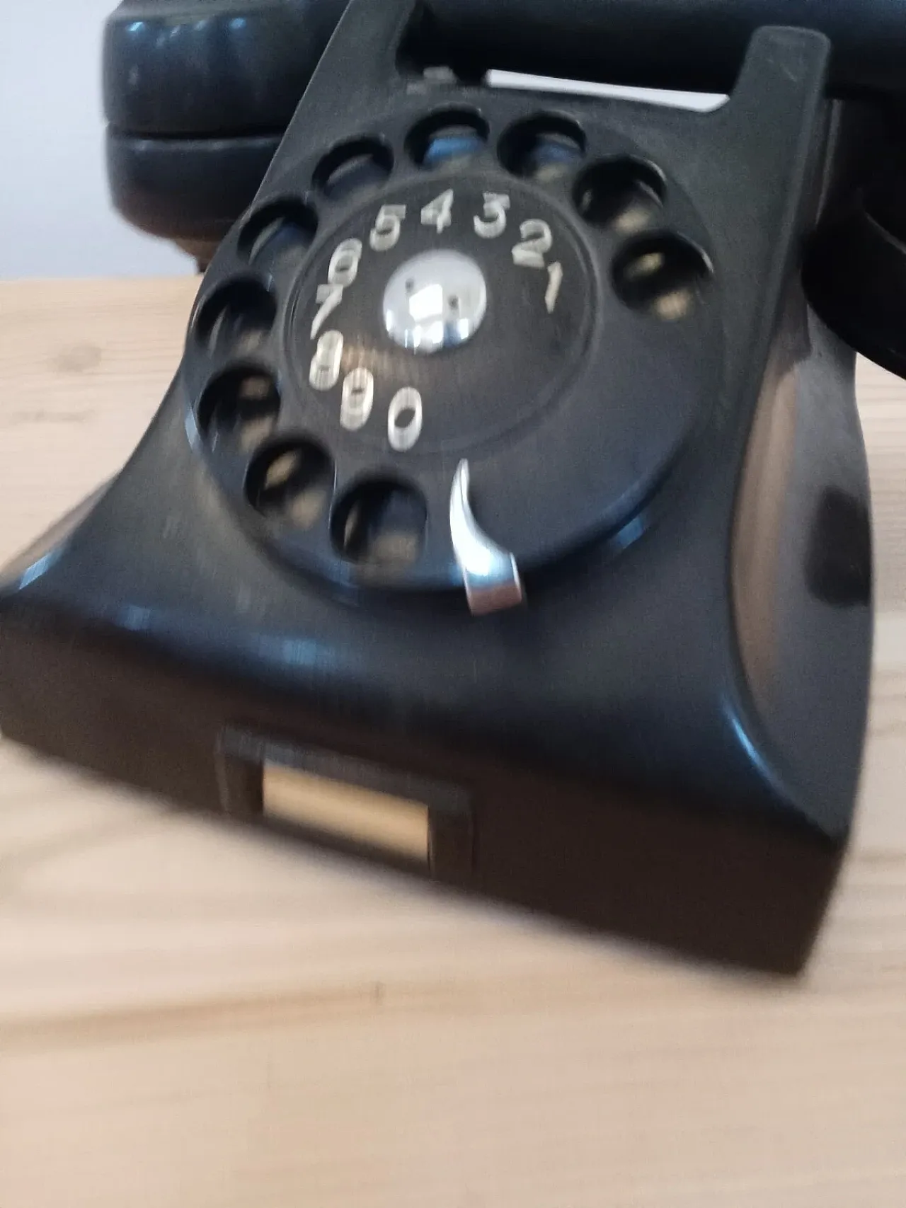 Telefono in bachelite nera Siemens, metà '900 7