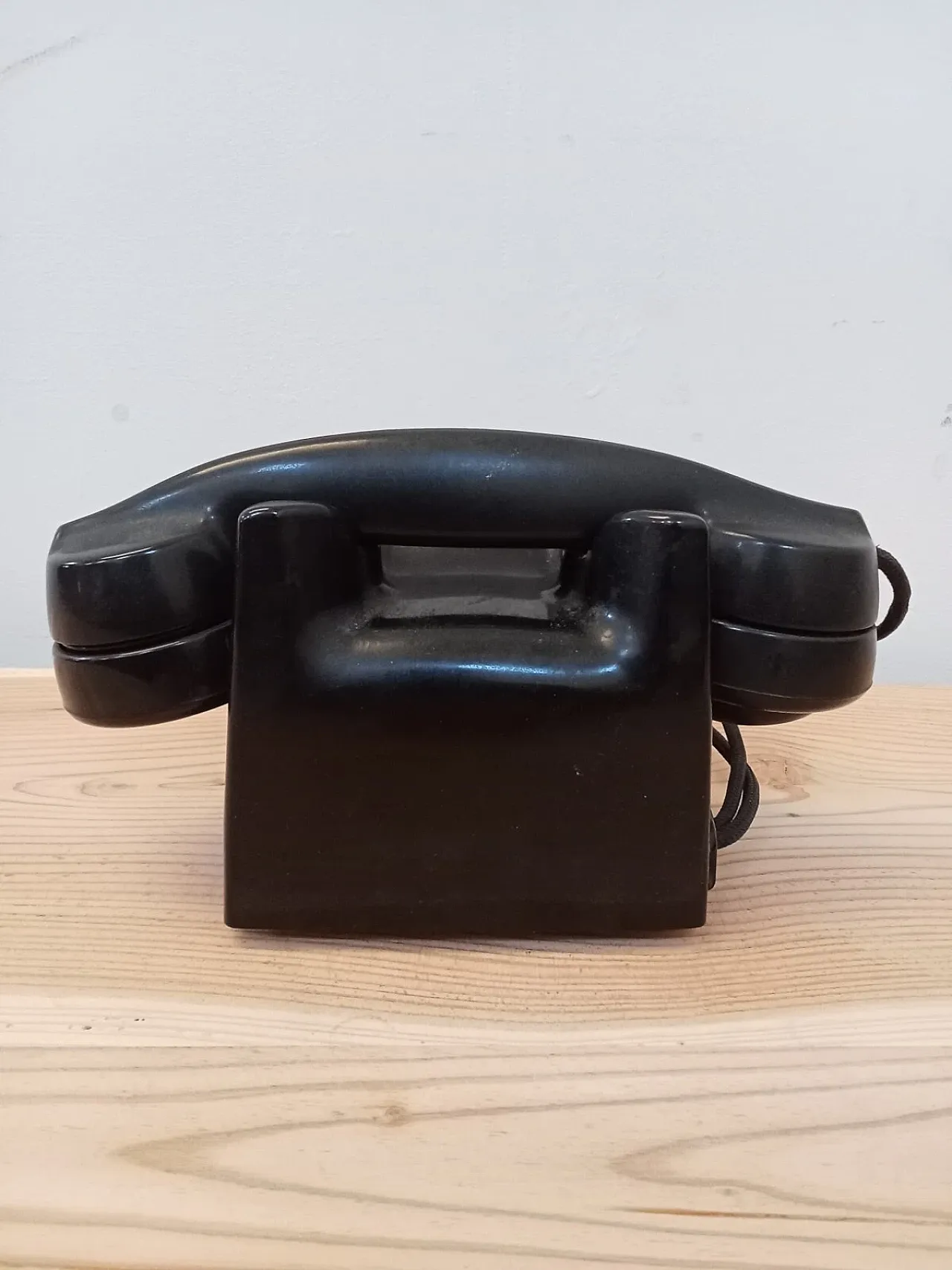 Telefono in bachelite nera Siemens, metà '900 10