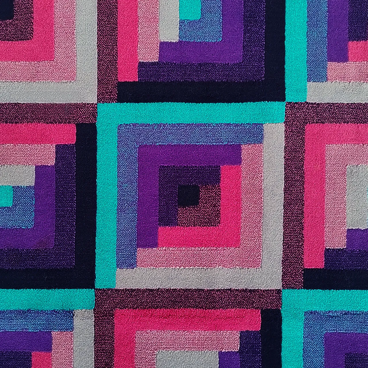 Tappeto geometrico in lana di Missoni per T&J Vestor, anni '80 5