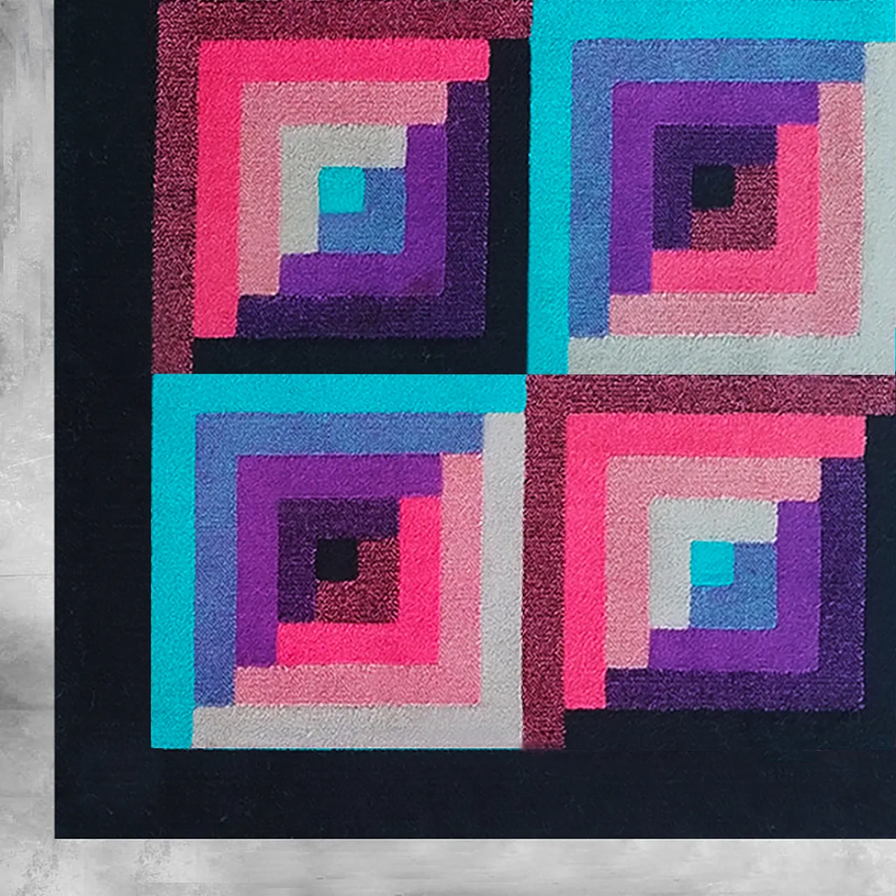 Tappeto geometrico in lana di Missoni per T&J Vestor, anni '80 9