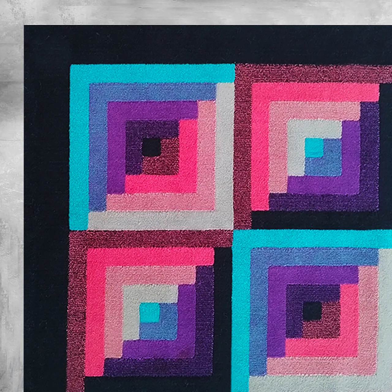 Tappeto geometrico in lana di Missoni per T&J Vestor, anni '80 10