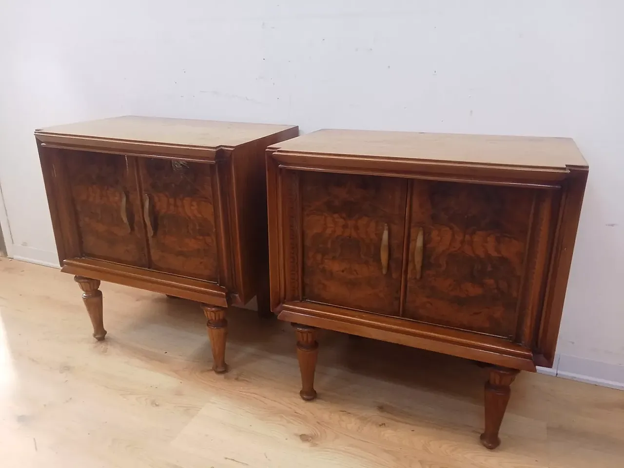 Pair of Art Deco bedside tables, 1930s 5