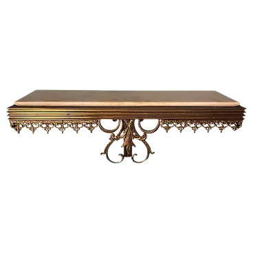 Console a parete in stile Luigi XVI con piano in marmo, anni '30