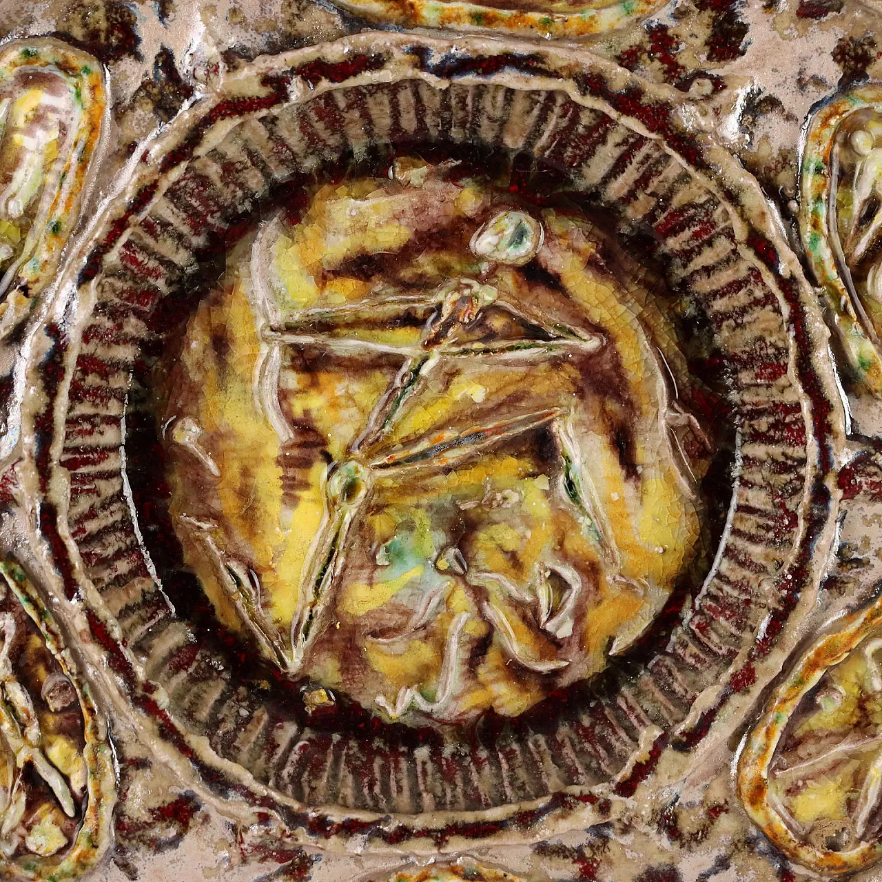 Piatto in maiolica di Carlo Zauli, anni '60 3