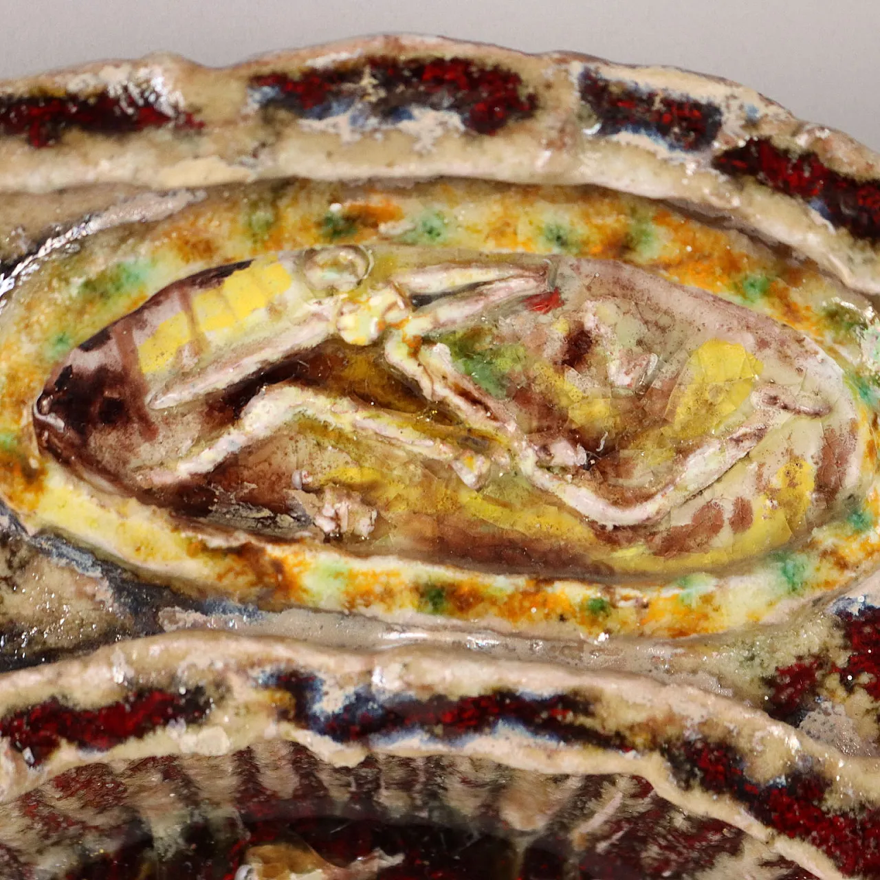 Piatto in maiolica di Carlo Zauli, anni '60 6