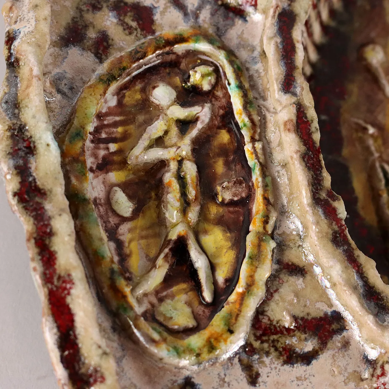 Piatto in maiolica di Carlo Zauli, anni '60 7