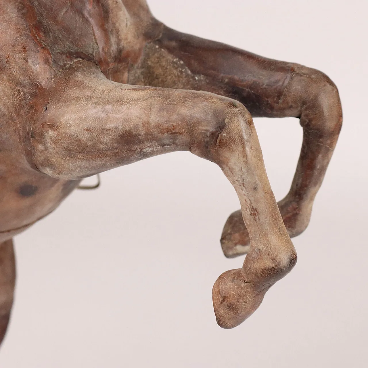 Leather-clad prancing horse, 20th century 4