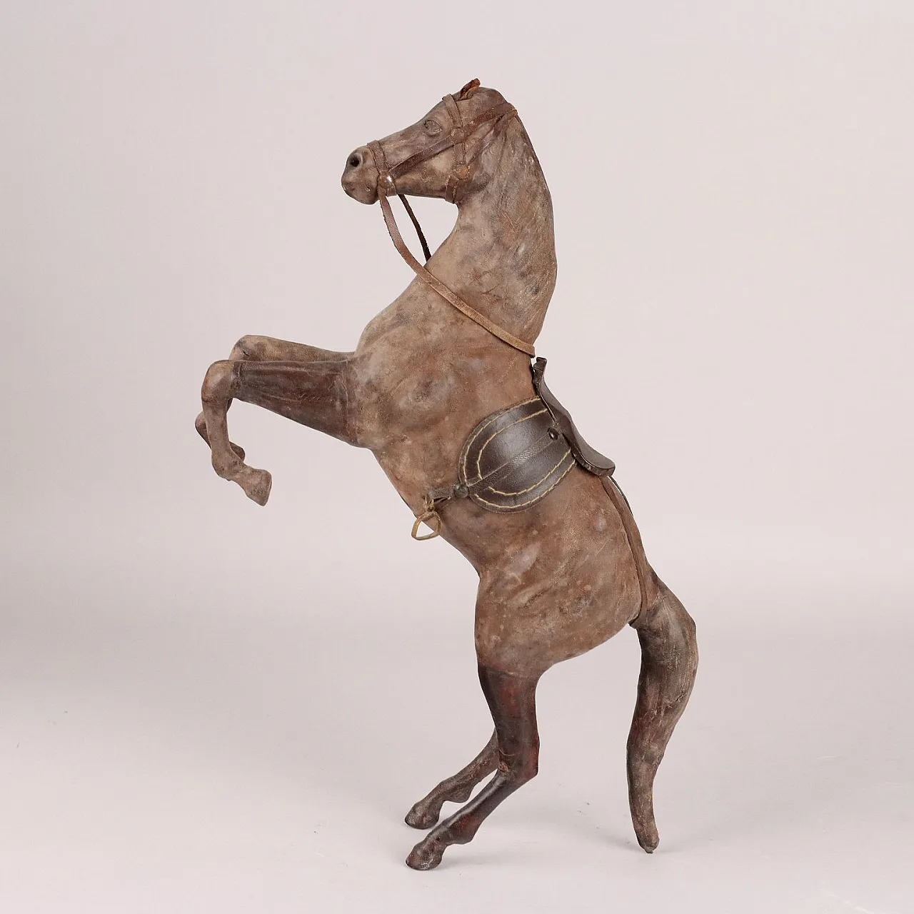 Leather-clad prancing horse, 20th century 7