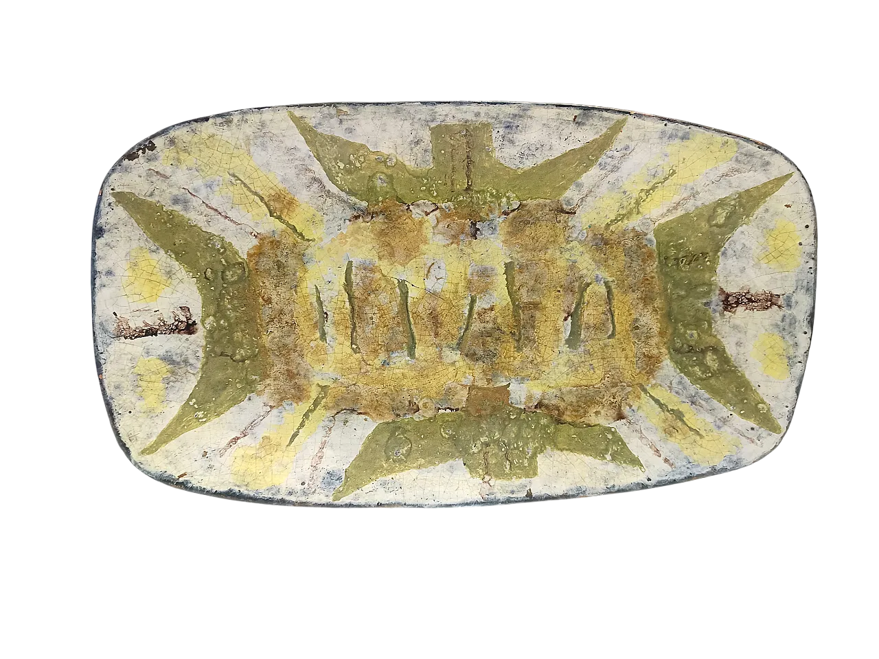 Pannello artistico da parete in terracotta fatto a mano, anni '50 15